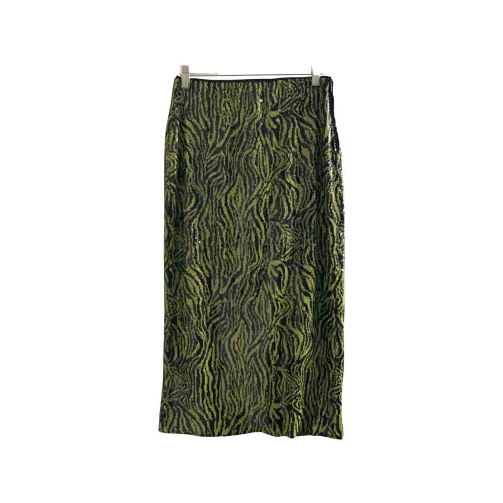 Zara Sequined Abstract Printed Midi Pencil Skirt - Picture 2 of 6